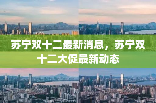 苏宁双十二最新消息，苏宁双十二大促最新动态