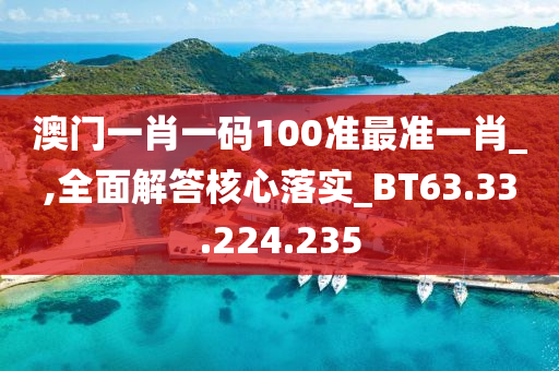 澳门一肖一码100准最准一肖_,全面解答核心落实_BT63.33.224.235