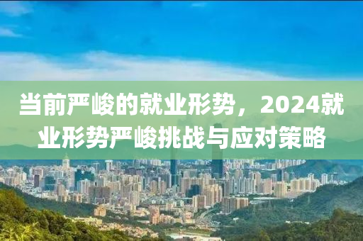 当前严峻的就业形势，2024就业形势严峻挑战与应对策略